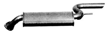 Rear silencer (45.36.07), Delta 1.6 HF Turbo / 1.9 Turbodiesel (831)
